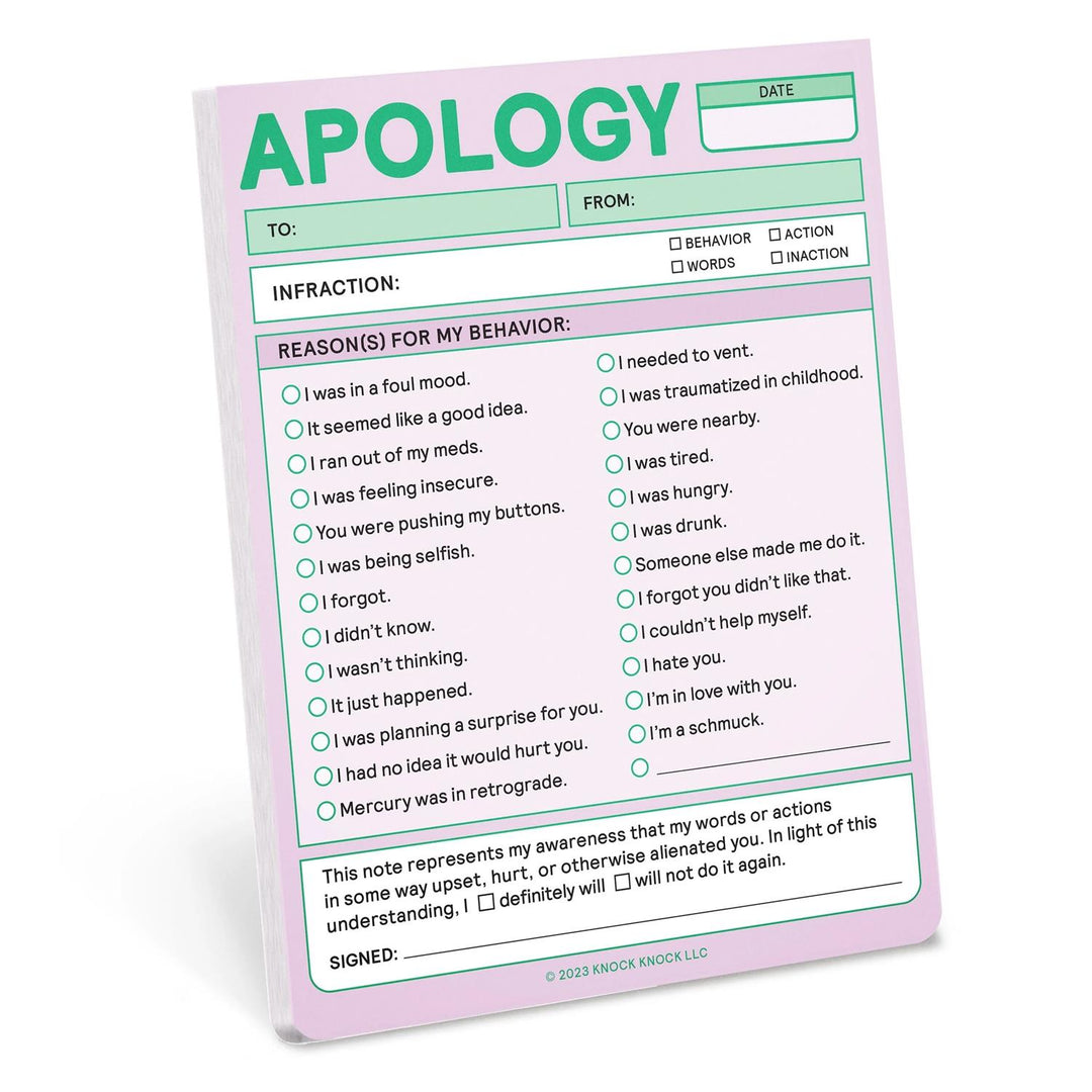 Apology Note