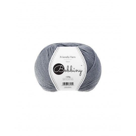 Friendly Yarn 100% Bomull Stål