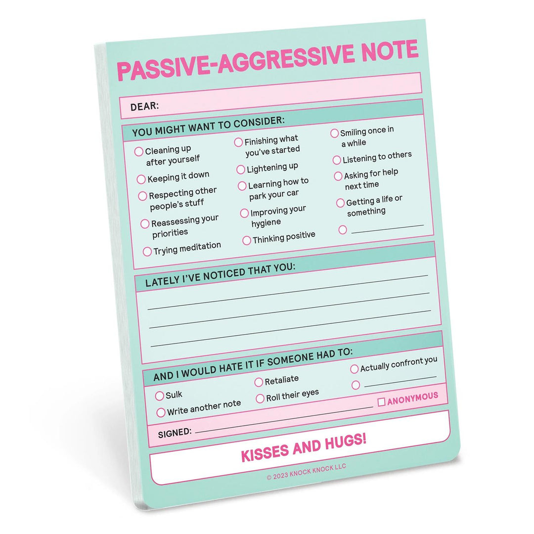 Passive Aggressive Note