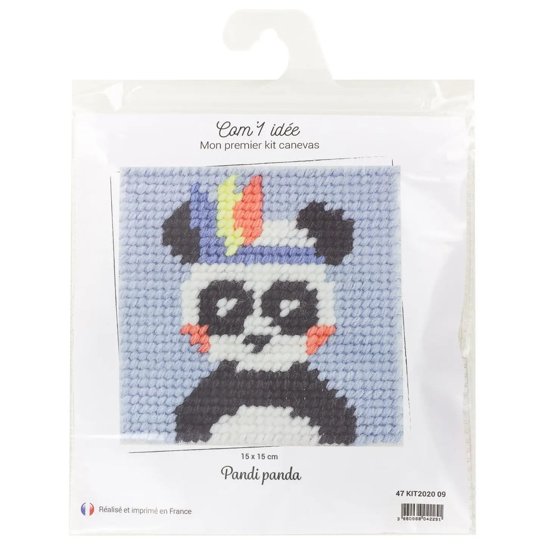 Broderingskit Barn Panda