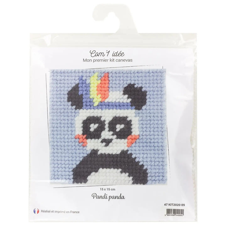 Broderingskit Barn Panda