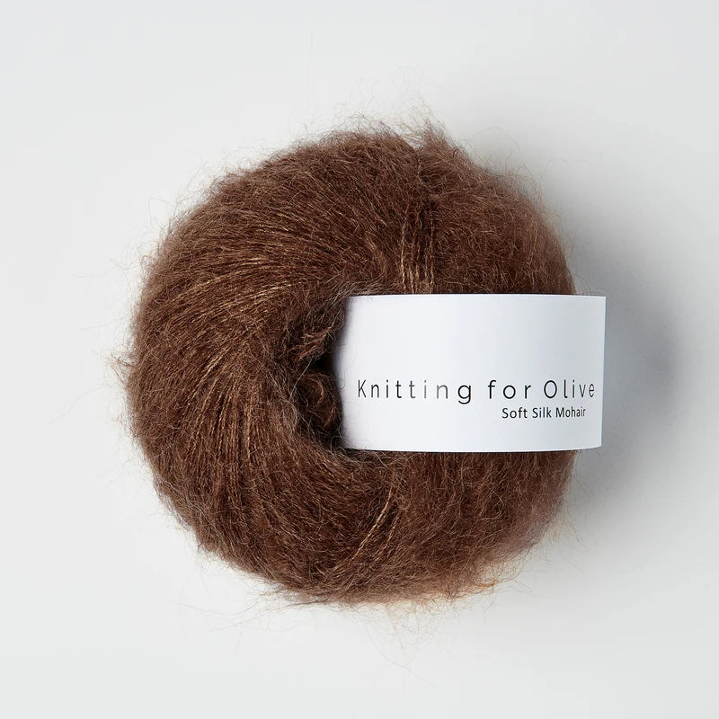 Soft Silk Mohair - Mørk Cognac